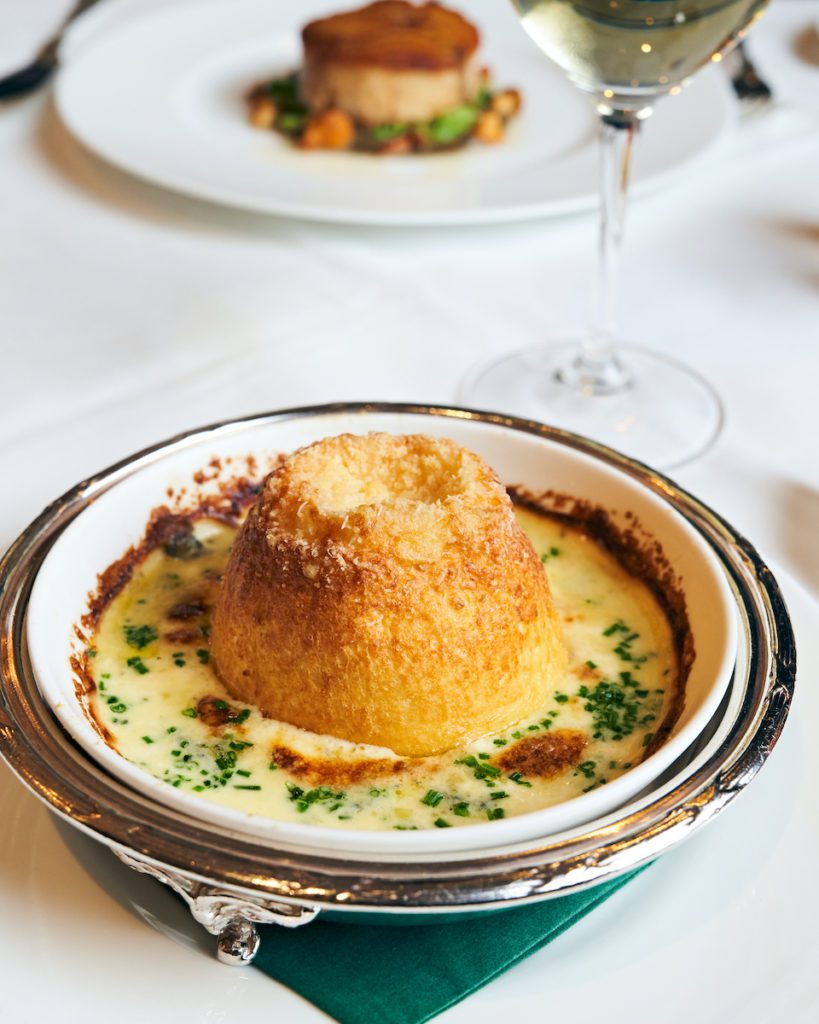 Twice baked Cropwell Bishop Stilton soufflé 1