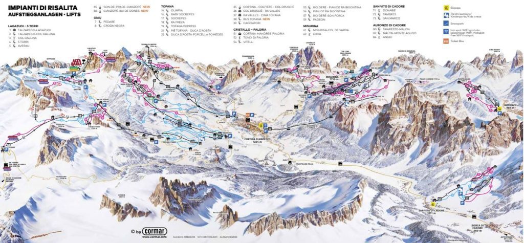 Skimap Cortina