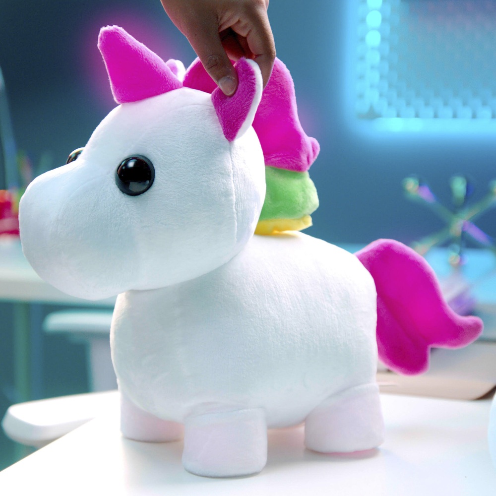 Adopt Me Neon Light Up Unicorn 30cm Plush