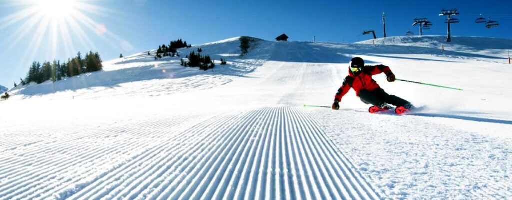 Corduroy piste Les Gets