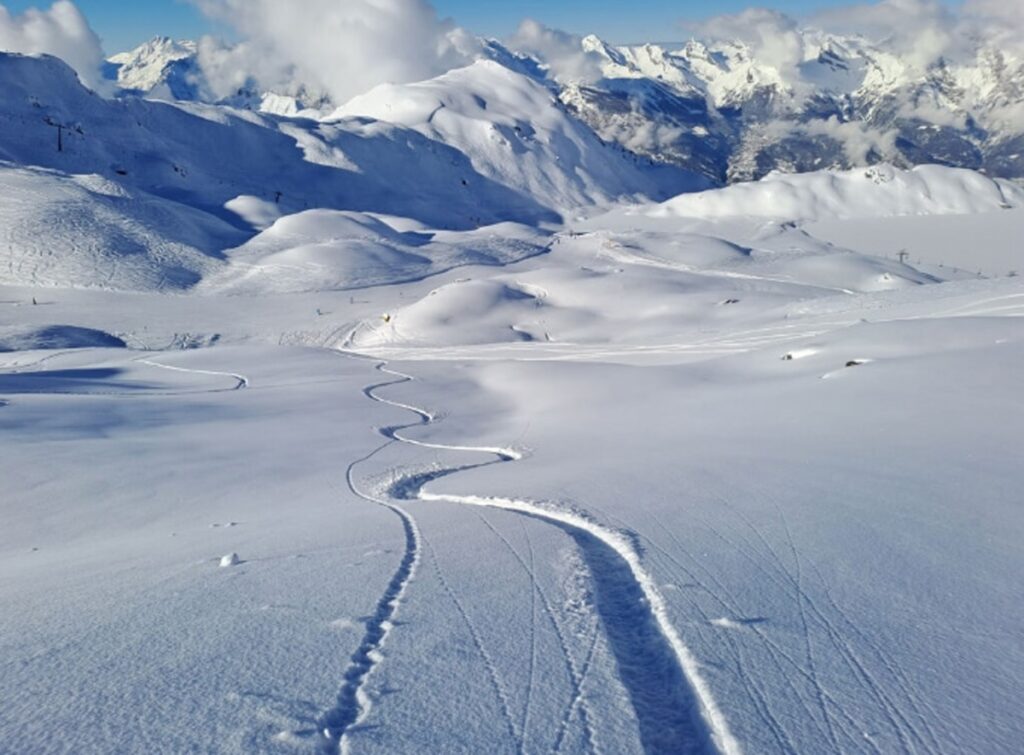 Fresh tracks Verbier