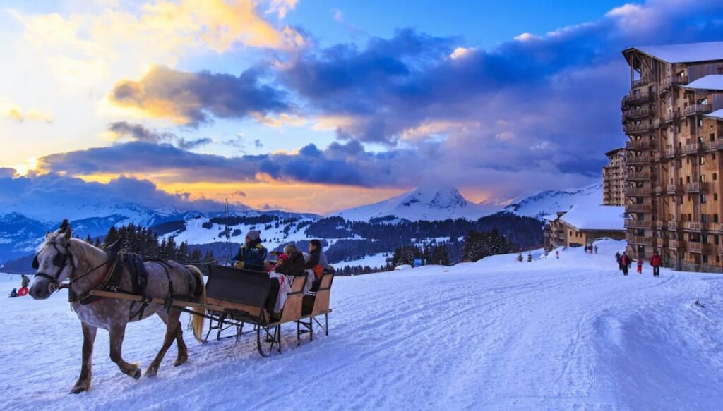 Horse sleigh Avoriaz