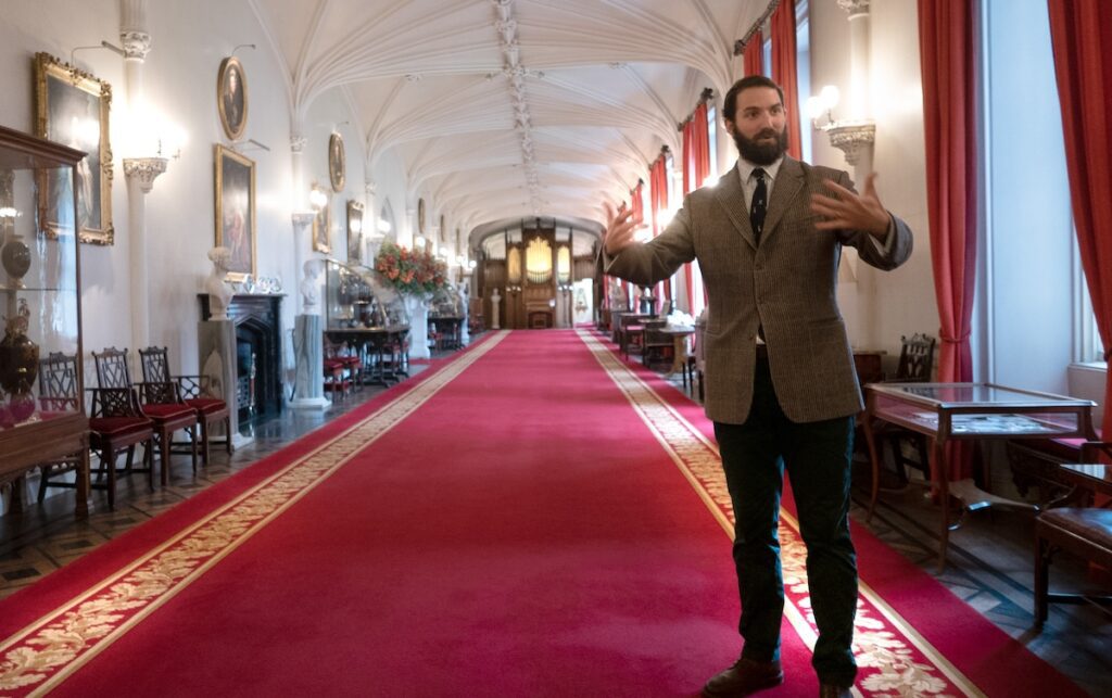 Viscount Stormont in Scone Palace Long Gallery