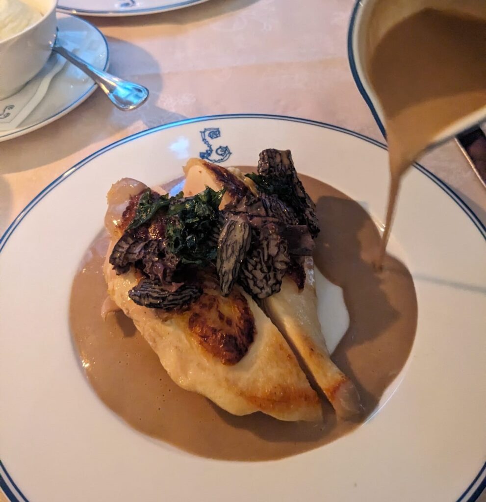 Cafe Laperouse Chicken with Morels and Cream