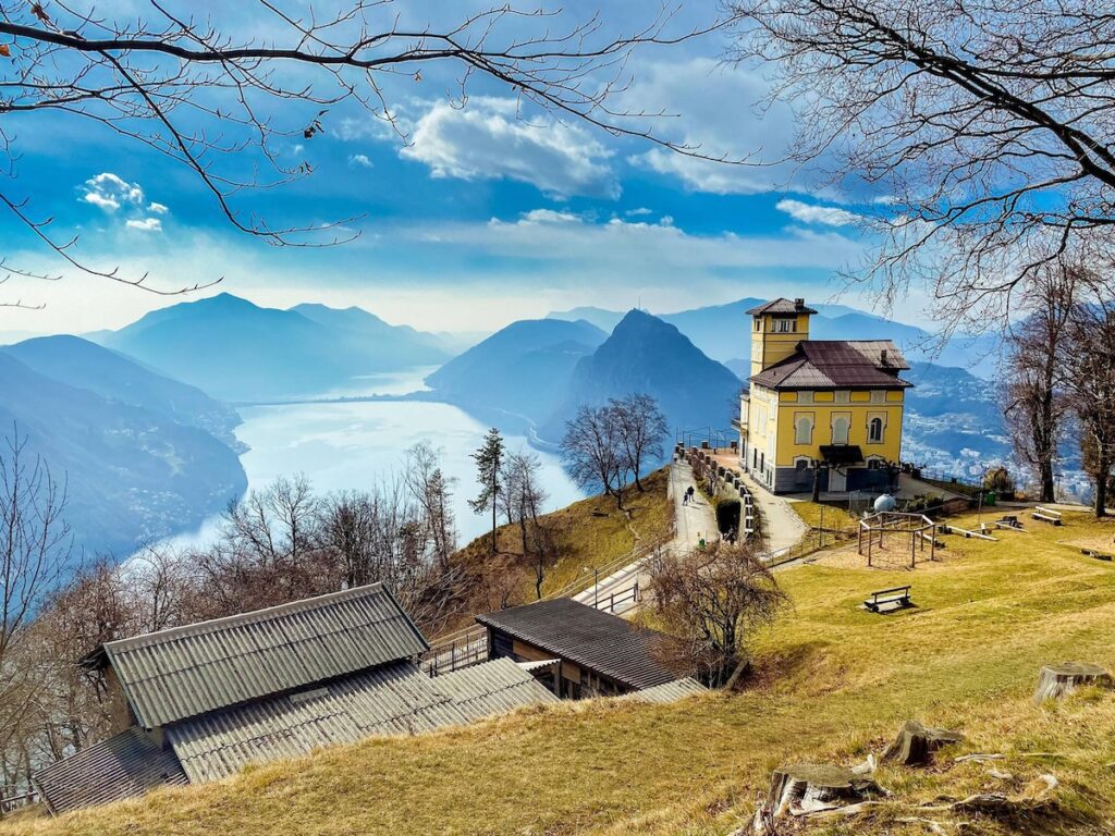 Lake Lugano from Monte Bre