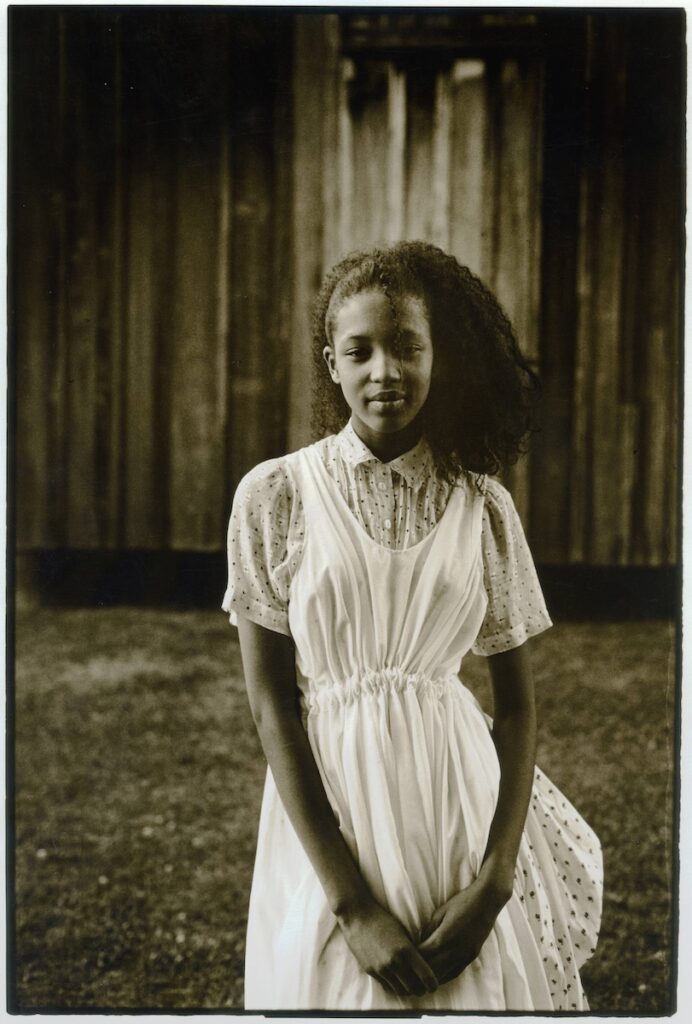 Naomi Campbell as a young girl. © Martin Brading