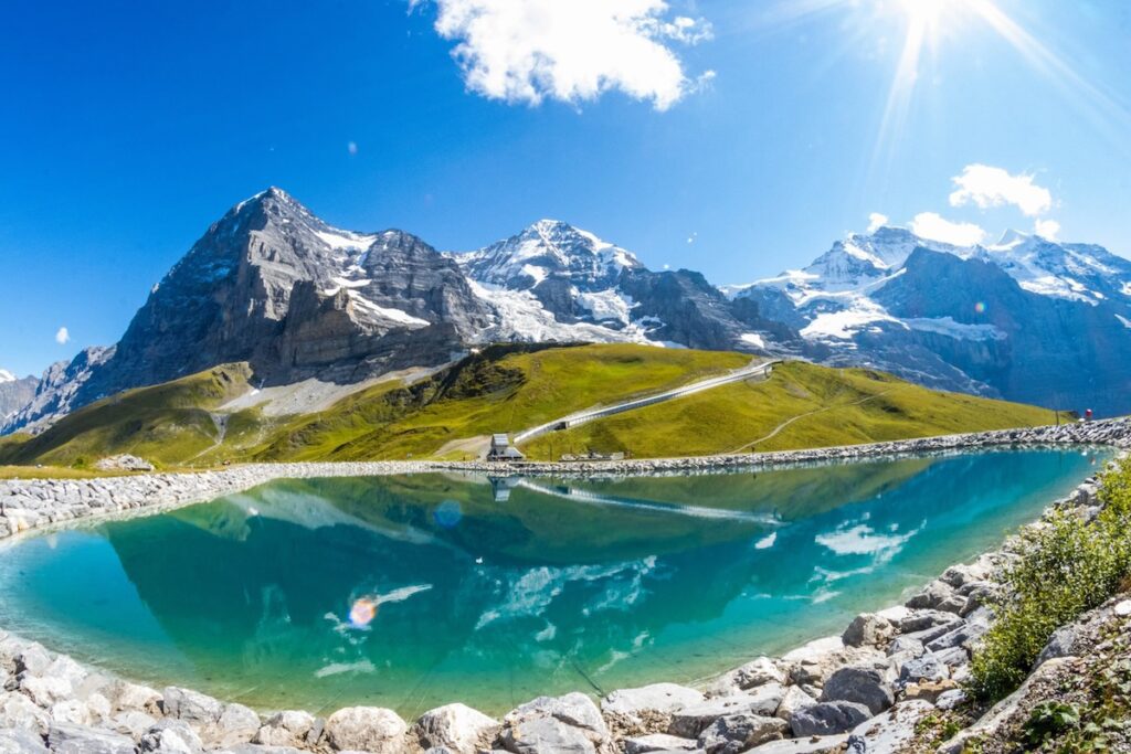 Fallboden lake Eiger 1