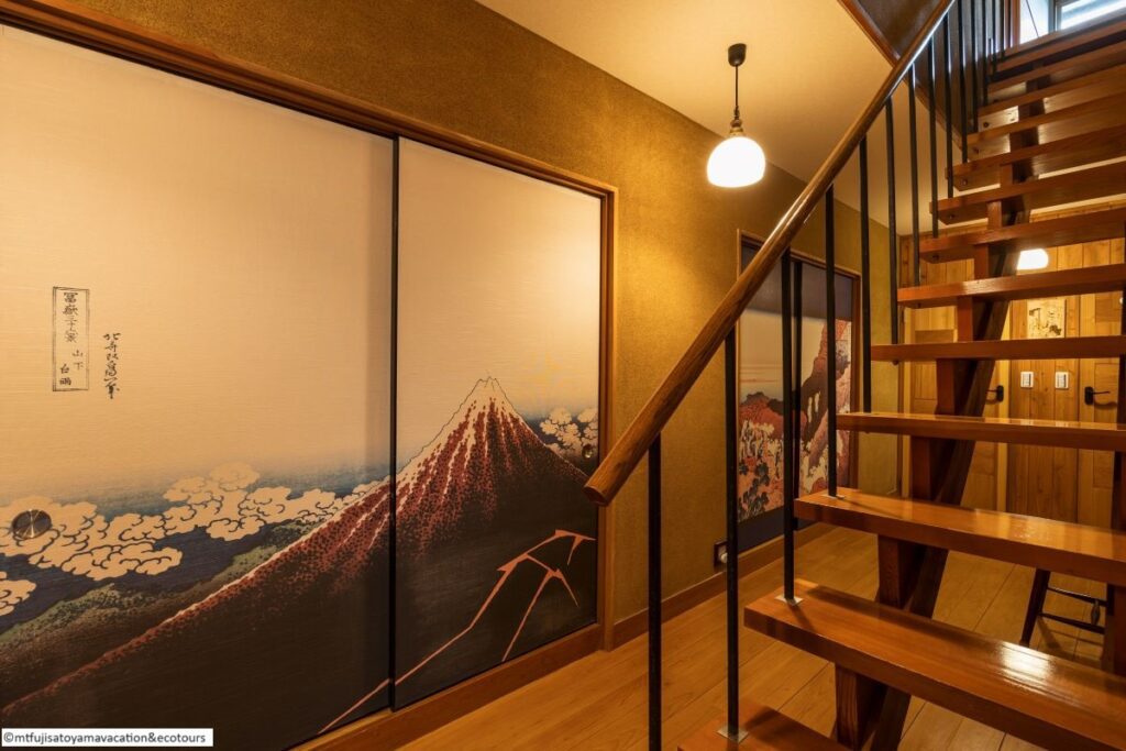 Mt. Fuji Satoyama Vacation Ecotours Hokusai screens