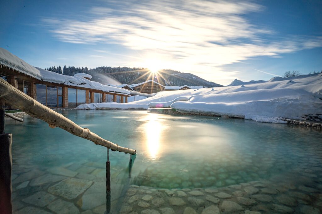 Naturbadesee im Winter