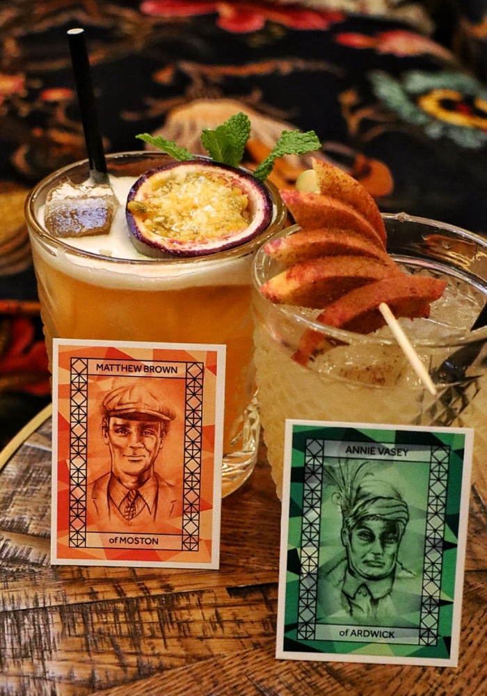 Themed cocktails at Peterman Bar